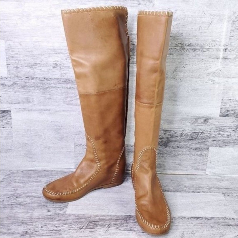 Jack Rogers Tan Combat & Moto Boots
